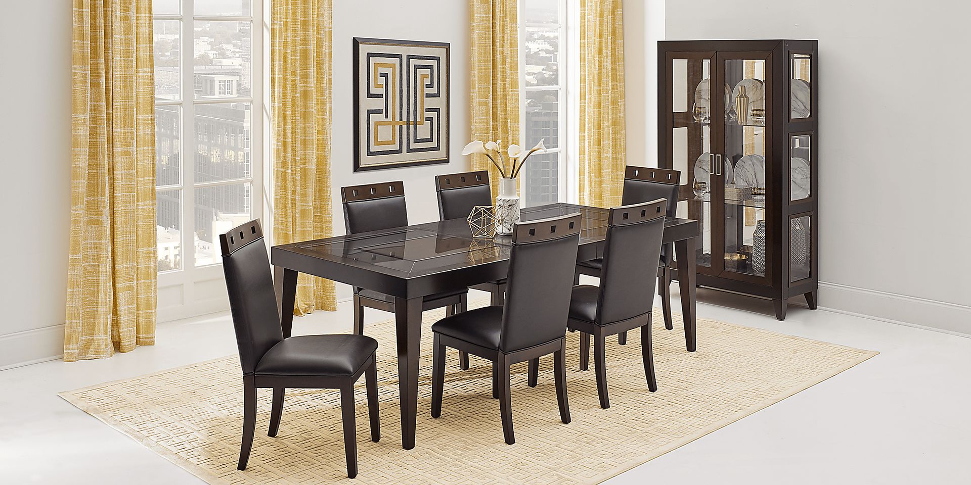 Savona Chocolate Rectangle Dining Table - Image 3