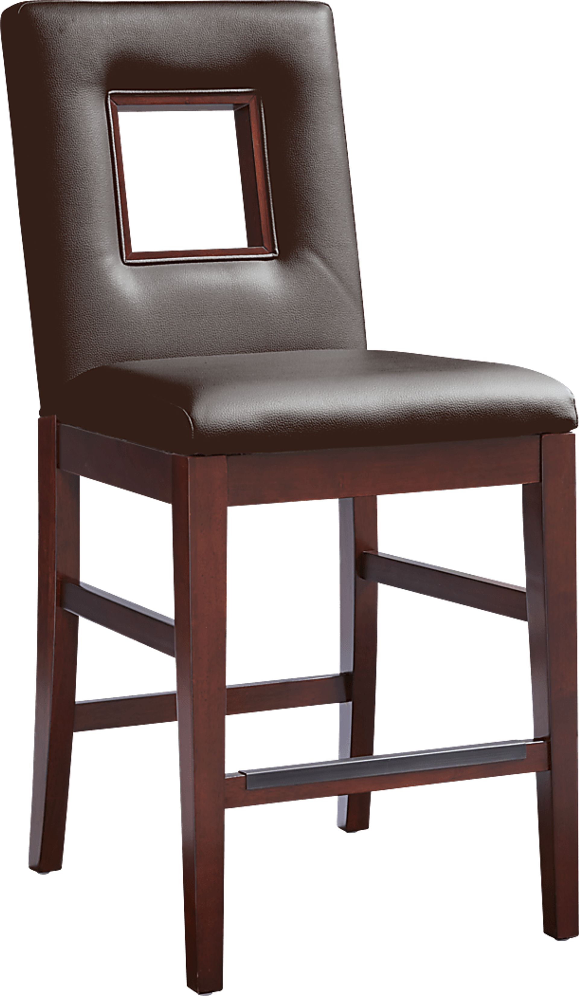 Savona Chocolate Upholstered Counter Height Stool - Image 1