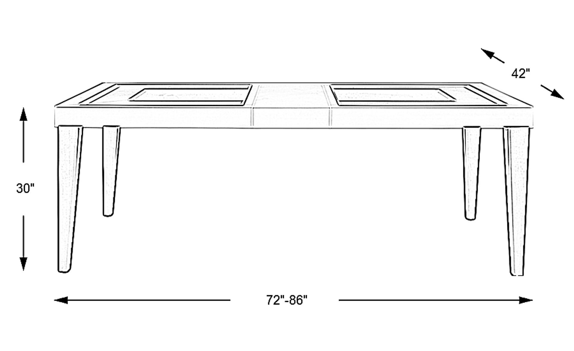 Dimension Image. Please refer to the Dimension Tab on this page for dimension details.