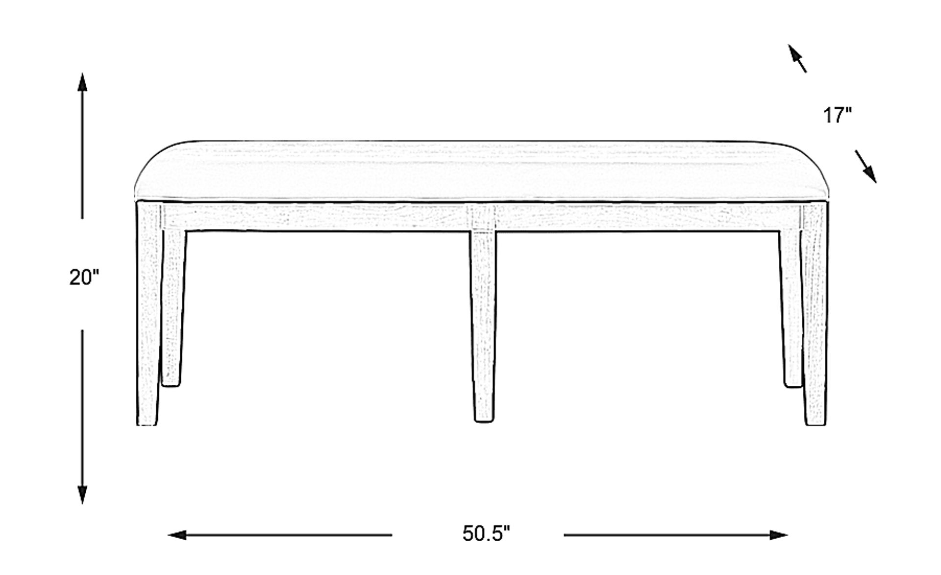 Dimension Image. Please refer to the Dimension Tab on this page for dimension details.