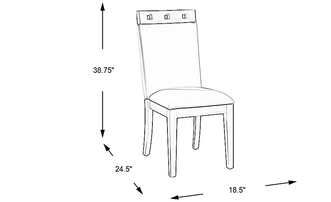 Savona Ivory Wood Top Side Chair