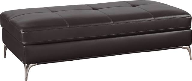 Sorrento Black Cherry Storage Ottoman - Thumbnail - Image 1