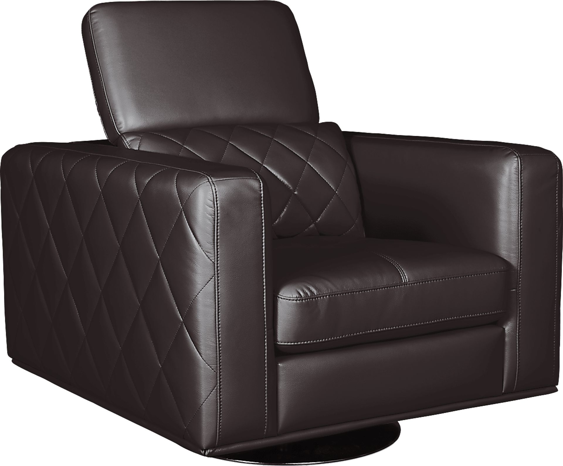 Sorrento Black Cherry Swivel Chair - Image 1