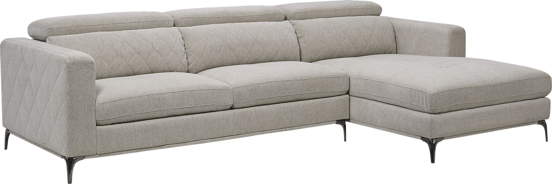Sorrento Dove 2 Pc Sectional - Image 1