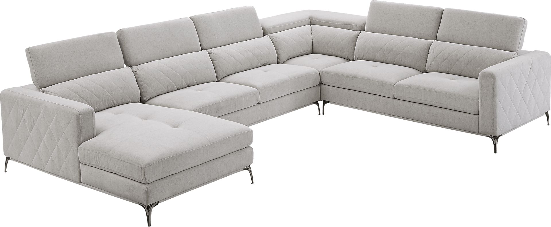 Sorrento Dove 4 Pc Sectional - Image 3