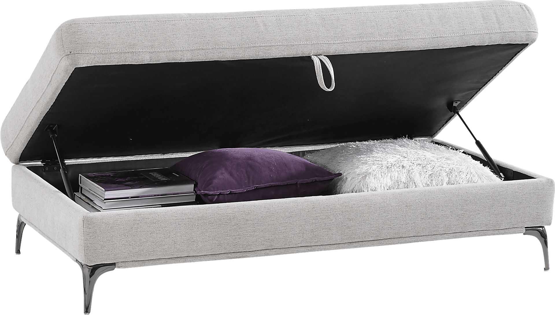 Sorrento Dove Storage Ottoman - Image 2