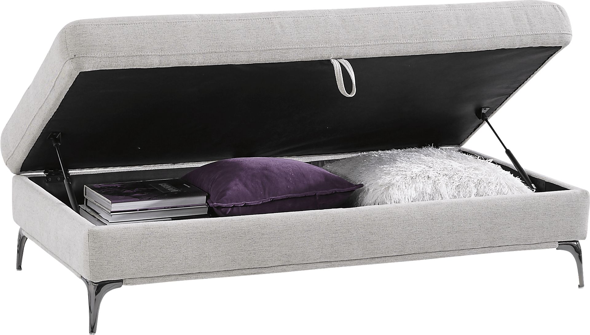 Sorrento Dove Storage Ottoman - Image 2