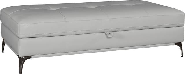 Sorrento Platinum Storage Ottoman - Thumbnail - Image 1
