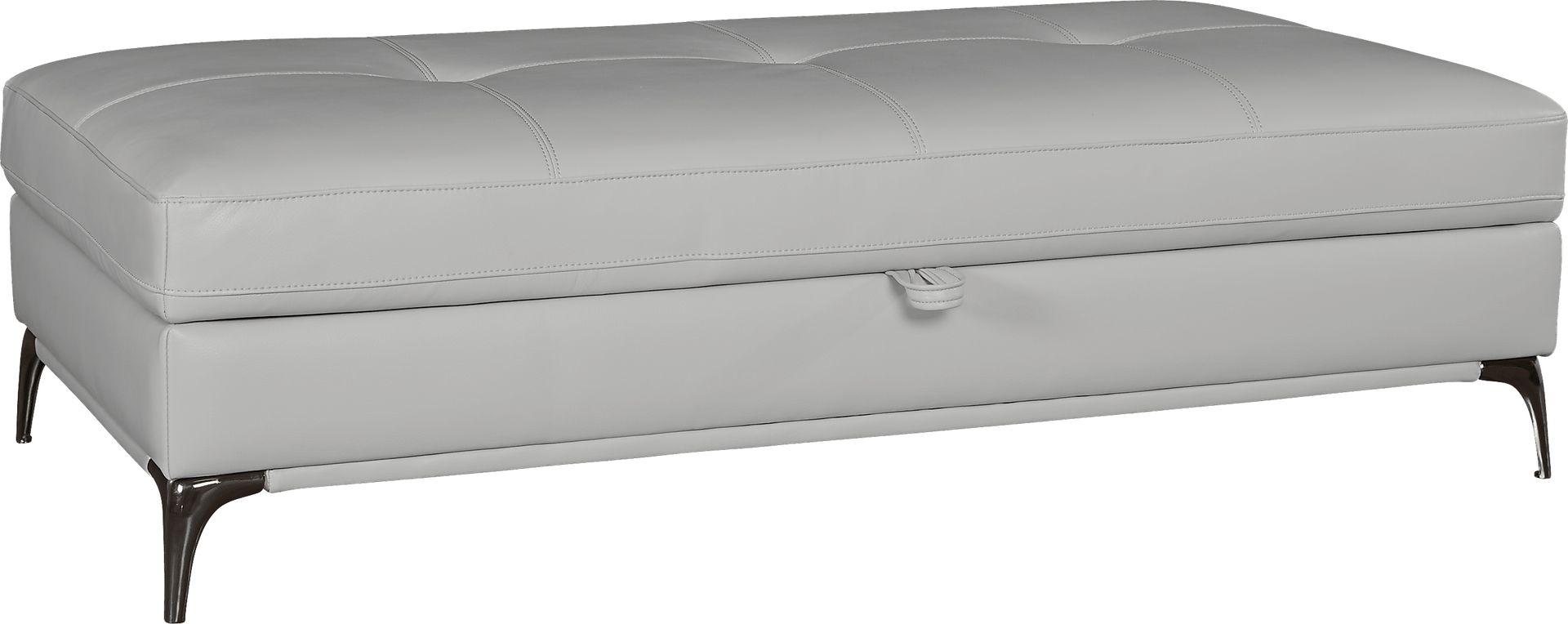 Sorrento Platinum Storage Ottoman - Image 1