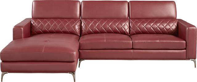 Sorrento Red 2 Pc Sectional - Thumbnail - Image 1