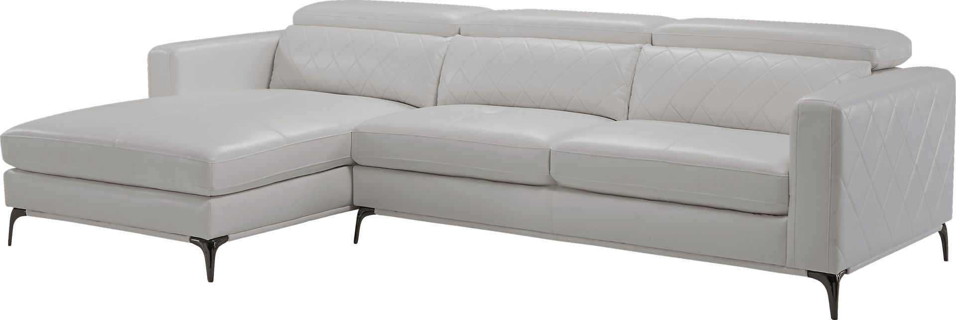 Sorrento White 2 Pc Sectional - Image 1