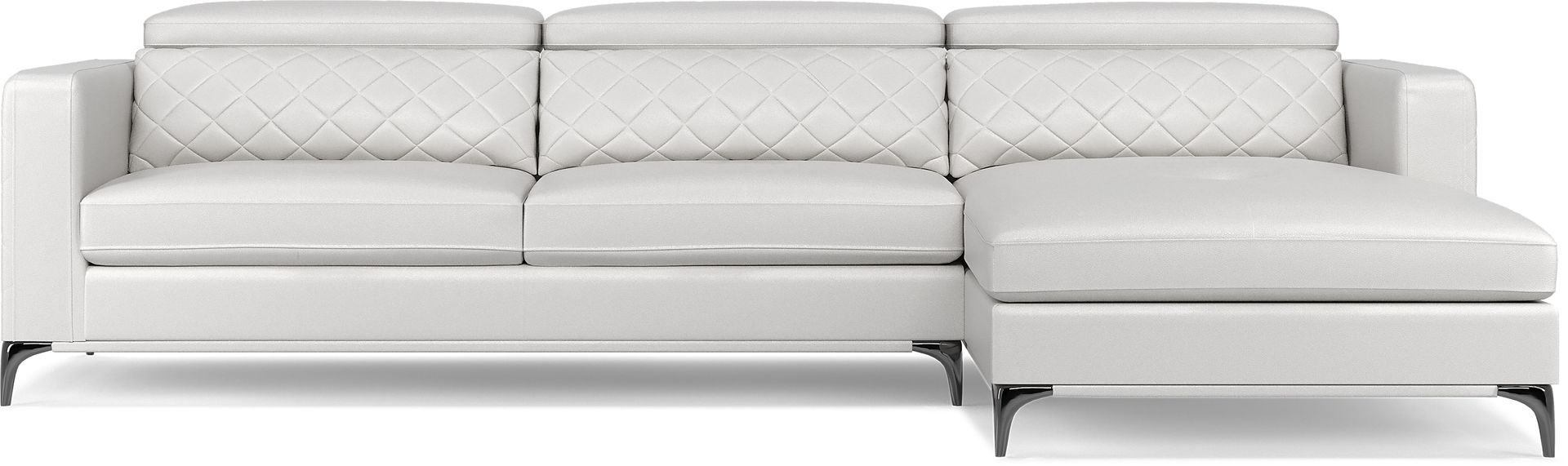 Sorrento White 2 Pc Sectional - Image 3