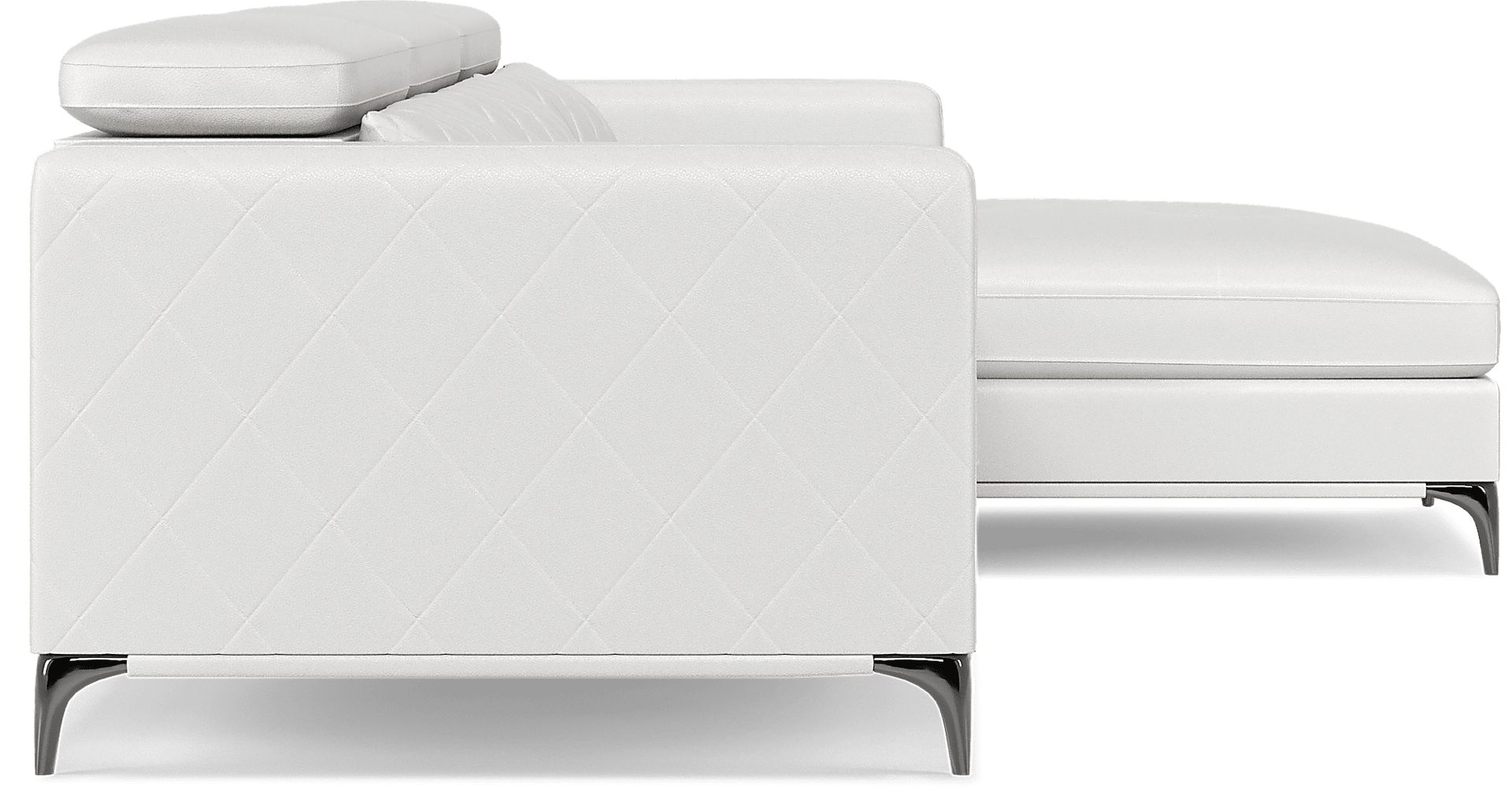 Sorrento White 2 Pc Sectional - Image 4
