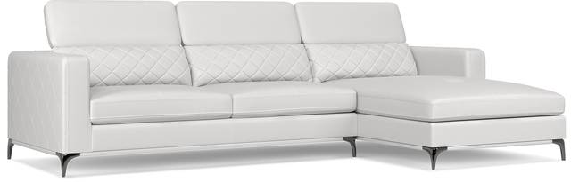 Sorrento White 2 Pc Sectional - Thumbnail - Image 6