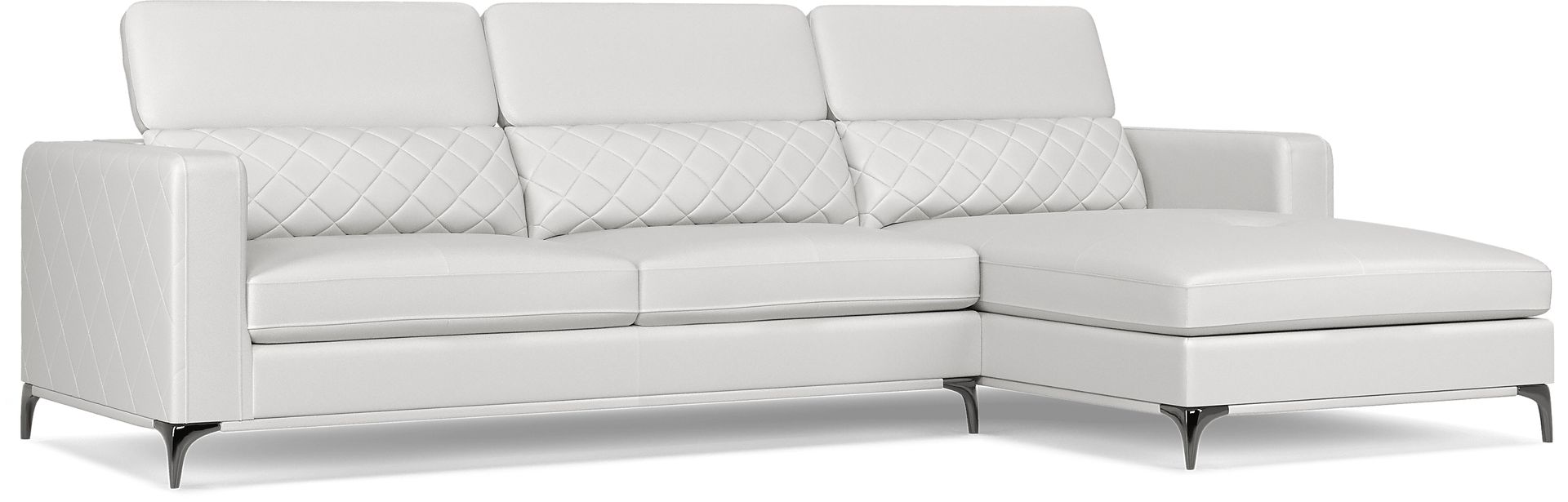 Sorrento White 2 Pc Sectional - Image 6