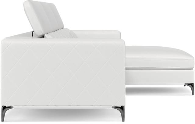 Sorrento White 2 Pc Sectional - Thumbnail - Image 7