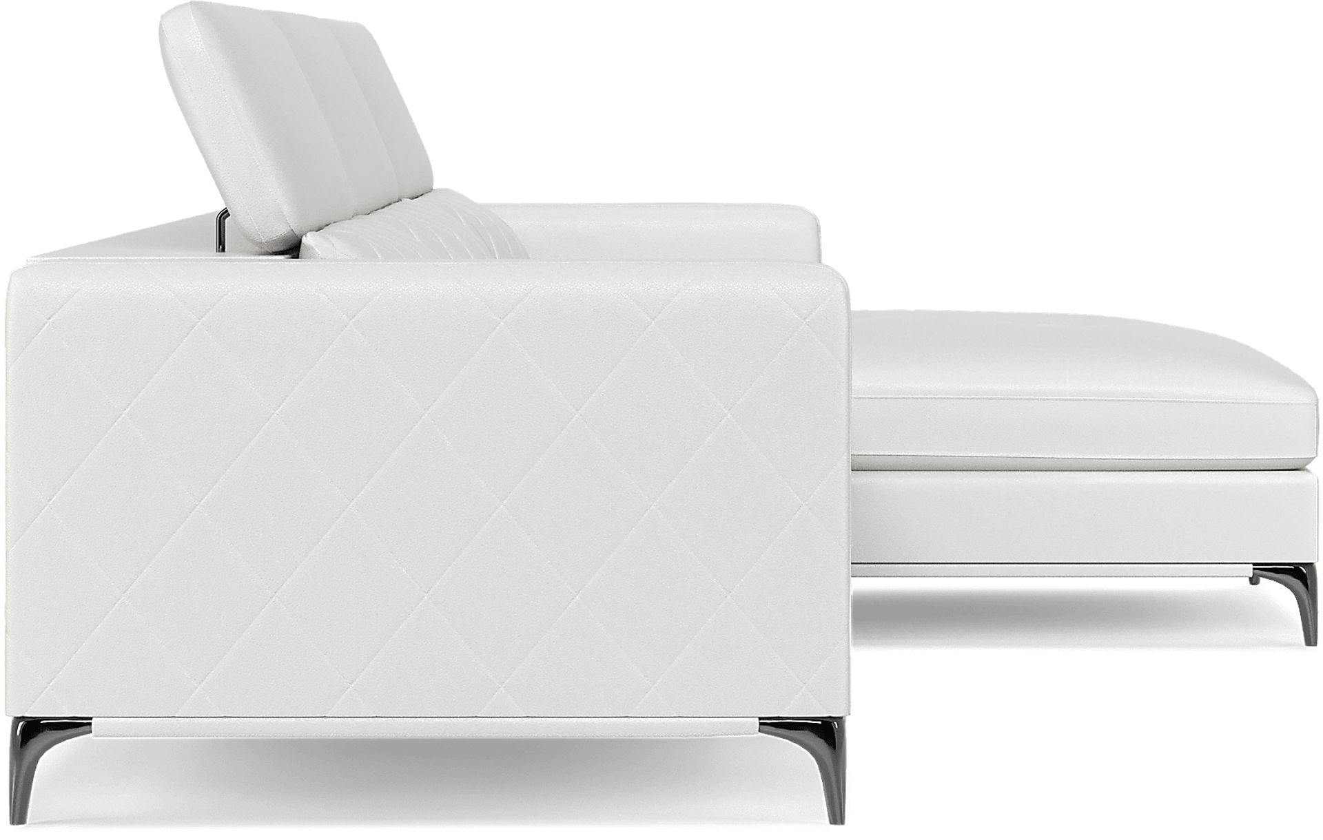 Sorrento White 2 Pc Sectional - Image 7
