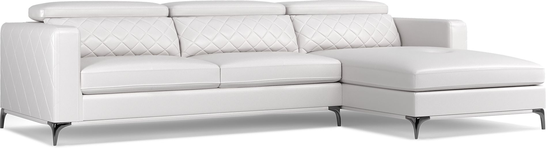 Sorrento White 2 Pc Sectional - Image 1