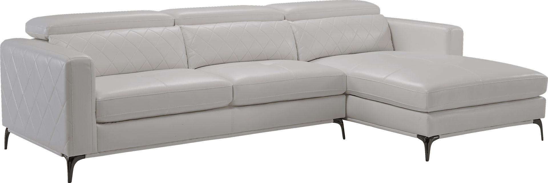 Sorrento White 2 Pc Sectional - Image 1