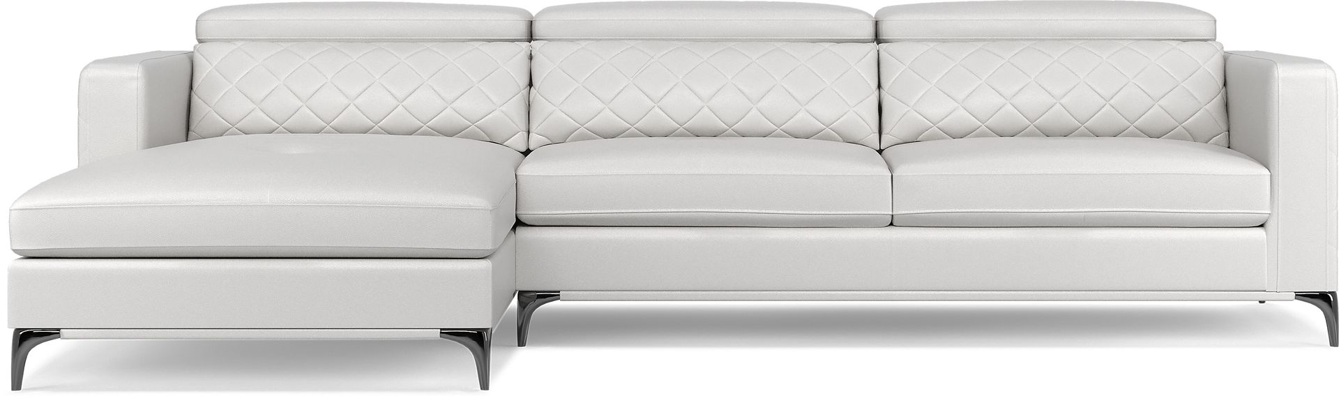 Sorrento White 2 Pc Sectional - Image 3