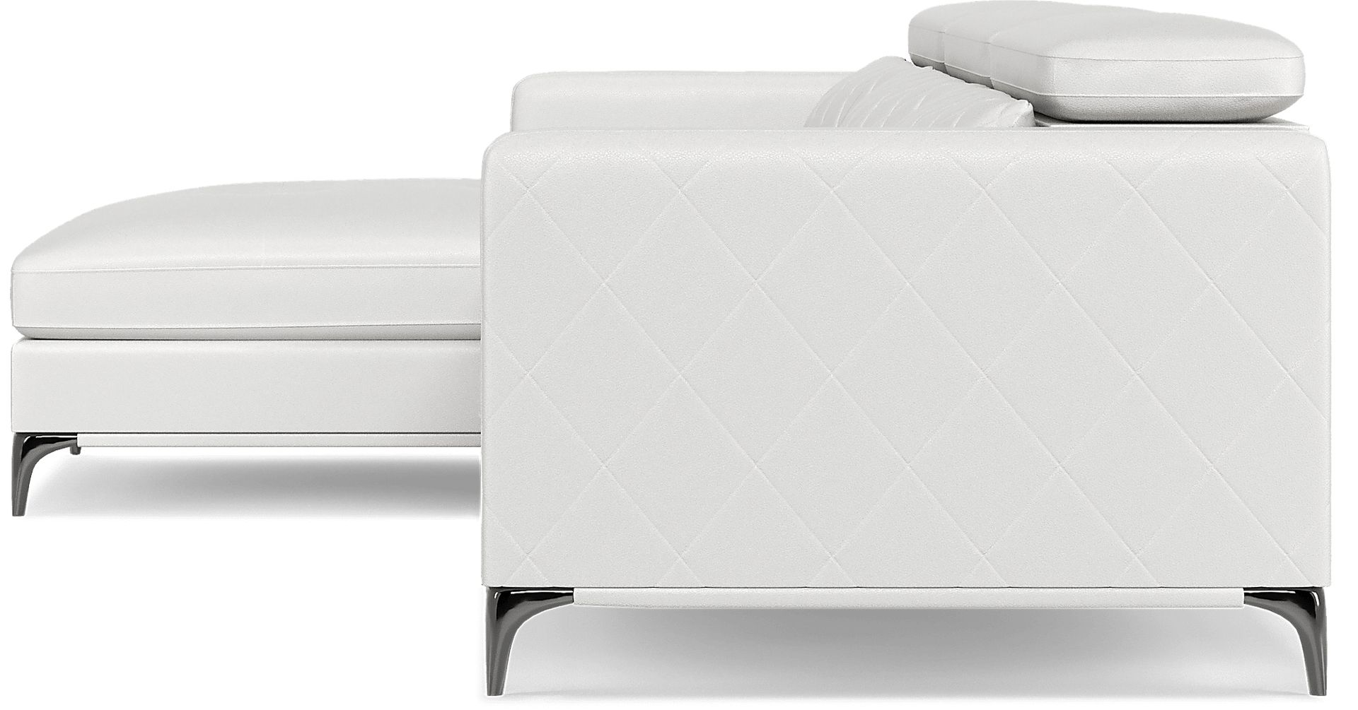 Sorrento White 2 Pc Sectional - Image 4