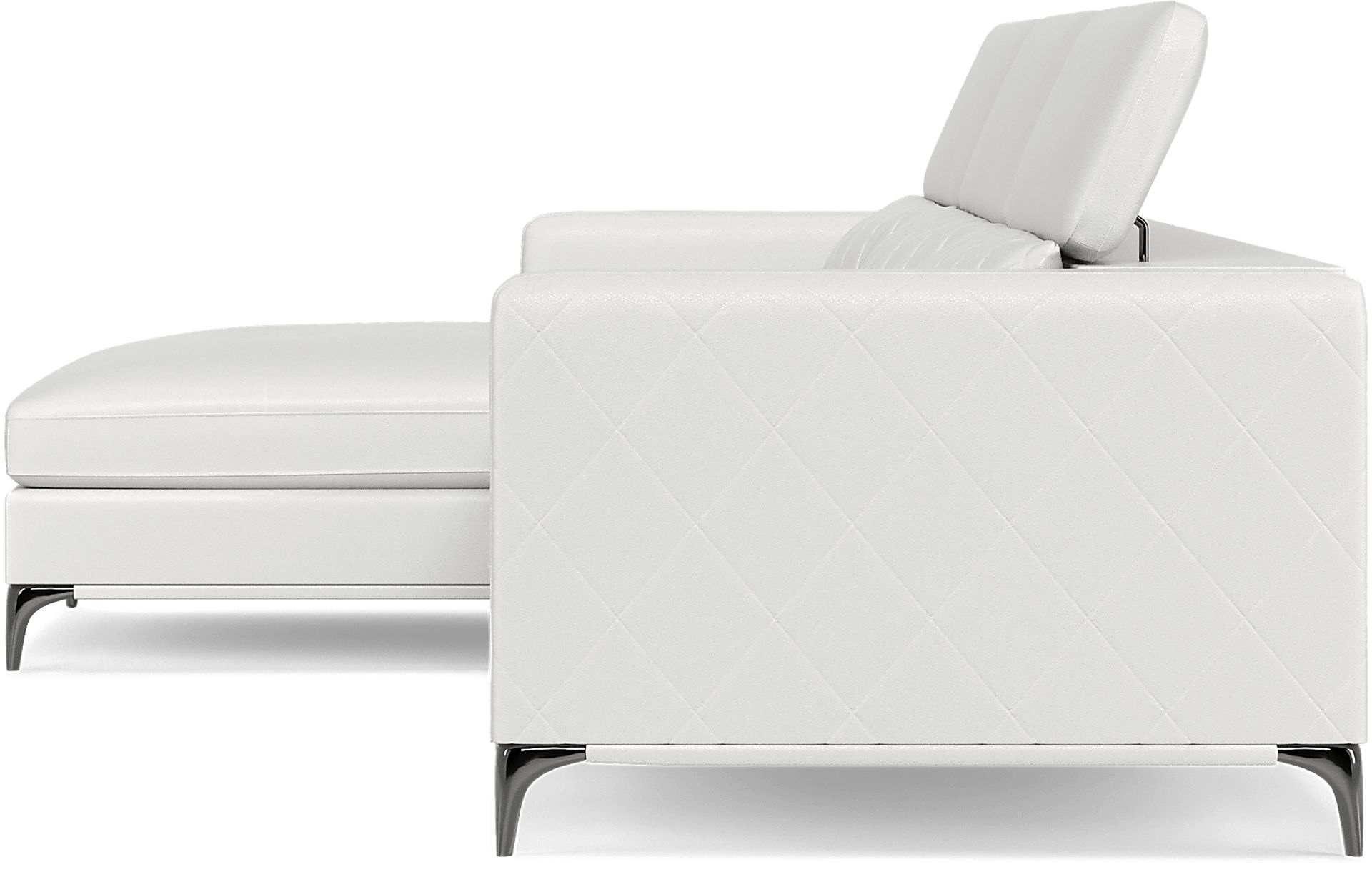 Sorrento White 2 Pc Sectional - Image 7