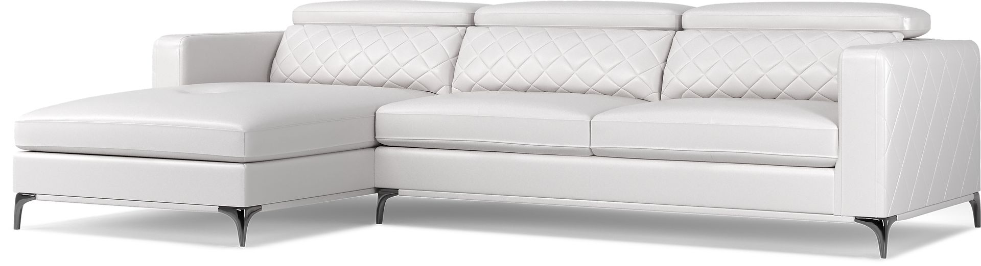 Sorrento White 2 Pc Sectional - Image 1