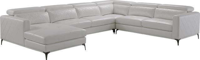 Sorrento White 4 Pc Sectional - Thumbnail - Image 1