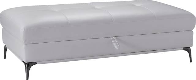 Sorrento White Storage Ottoman - Thumbnail - Image 1