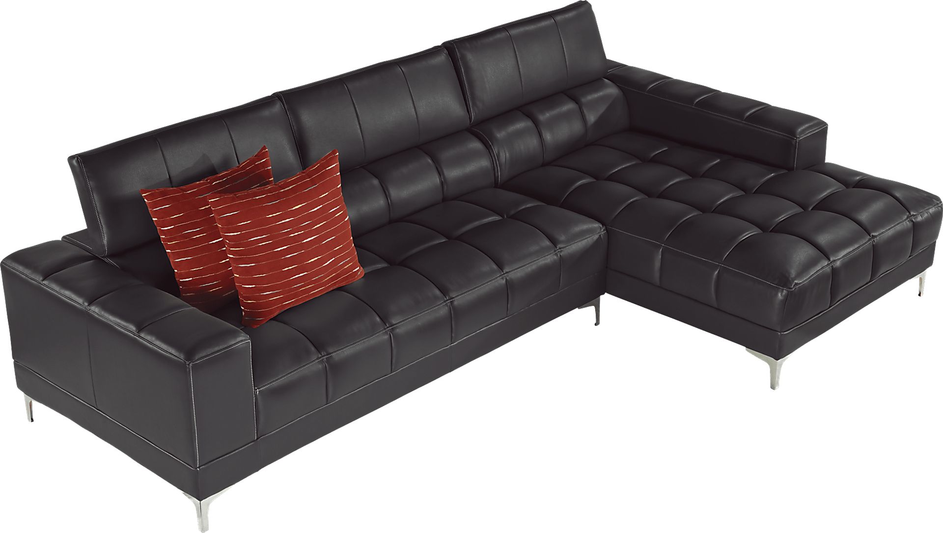 Sybella Black Cherry 2 Pc Sectional - Image 1