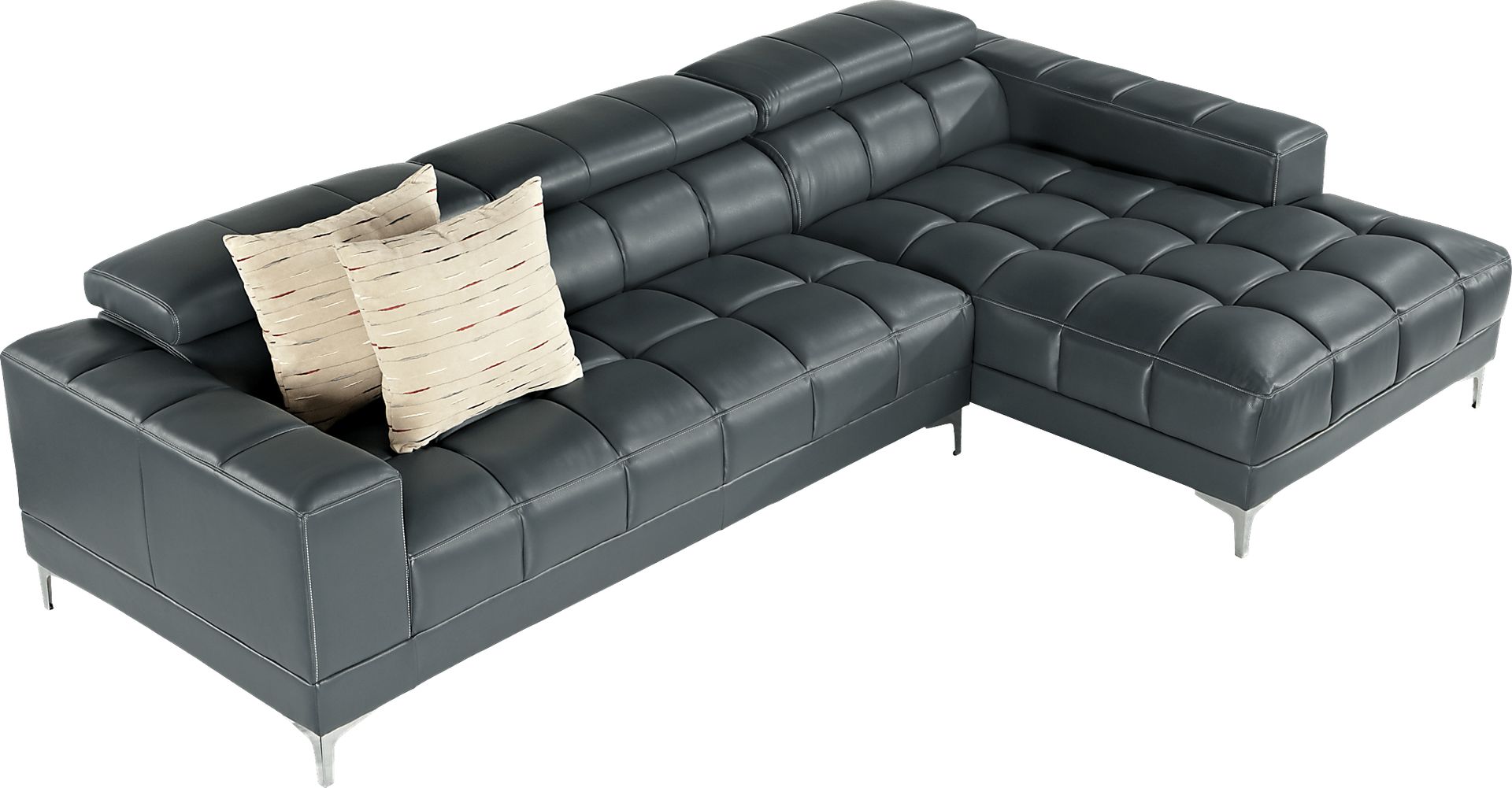 Sybella Blue 2 Pc Sectional - Image 2