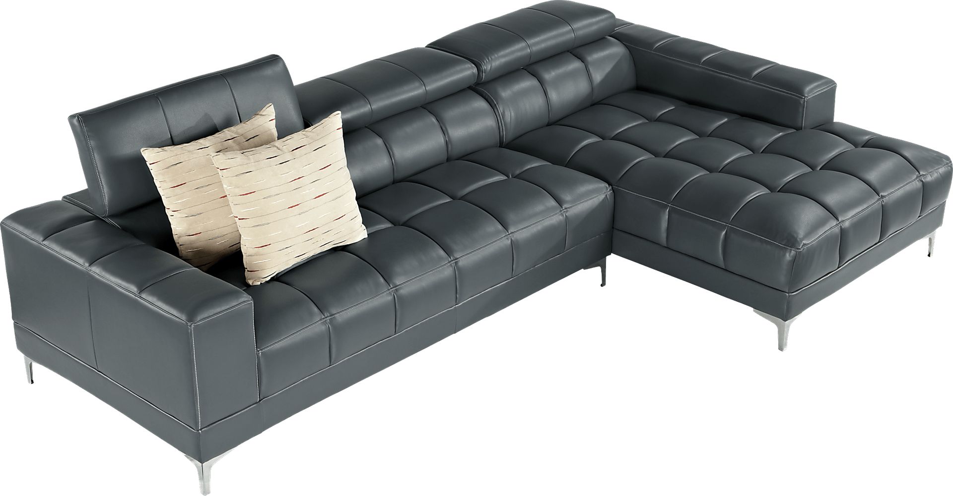 Sybella Blue 2 Pc Sectional - Image 3