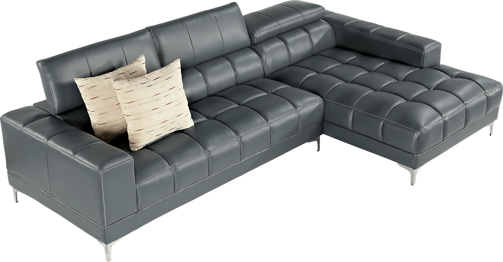 Sybella Blue 2 Pc Sectional - Image 4