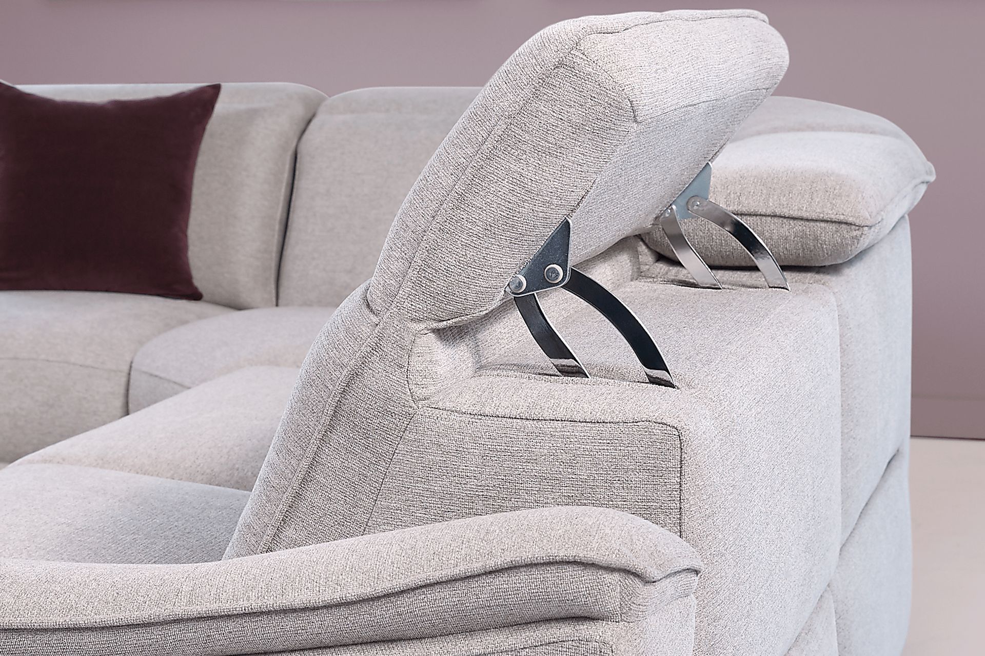 Turano Gray 6 Pc Dual Power Reclining Sectional - Image 5