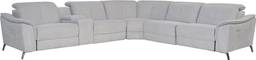 6 pc dual power reclining sectional