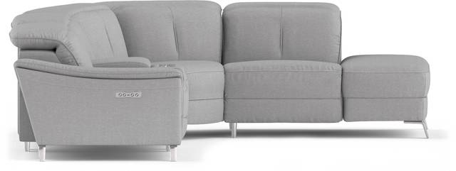 Turano Gray 6 Pc Dual Power Reclining Sectional - Thumbnail - Image 5
