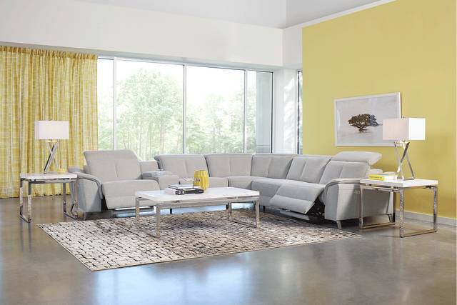 Turano Gray 6 Pc Dual Power Reclining Sectional - Thumbnail - Image 2