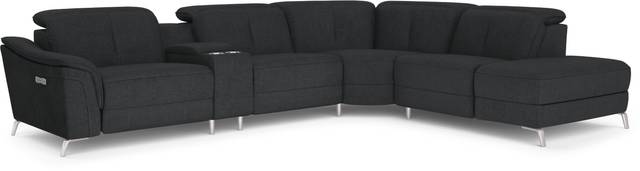 Turano Midnight 6 Pc Dual Power Reclining Sectional - Thumbnail - Image 3