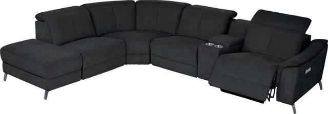Turano Midnight 6 Pc Dual Power Reclining Sectional - Thumbnail - Image 3