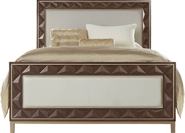 Vallejo Cherry 3 Pc King Upholstered Bed - Thumbnail - Image 1