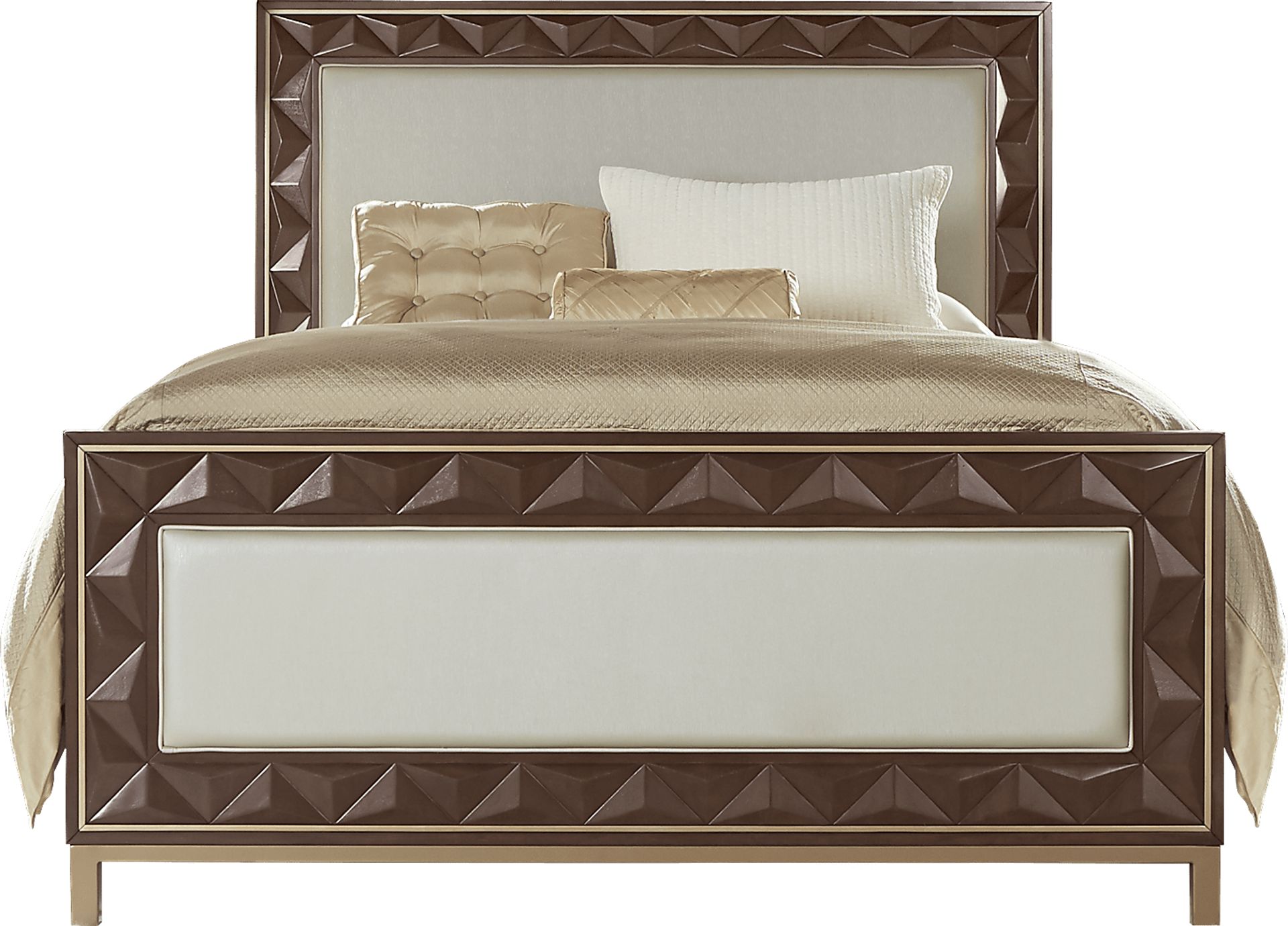Vallejo Cherry 3 Pc King Upholstered Bed - Image 1