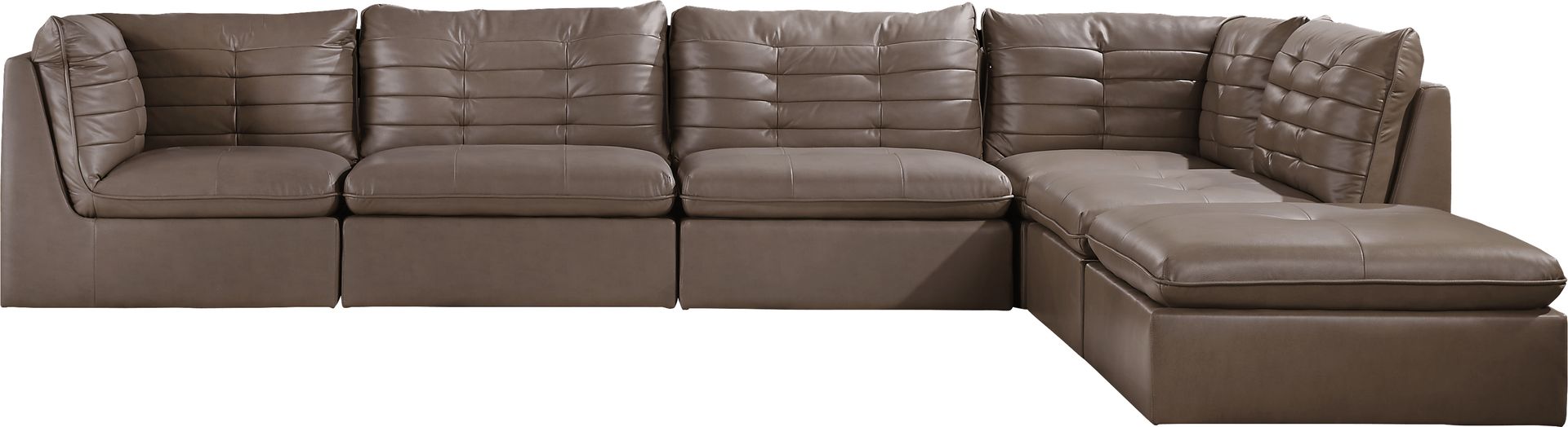Valleta Taupe 6 Pc Sectional - Image 1