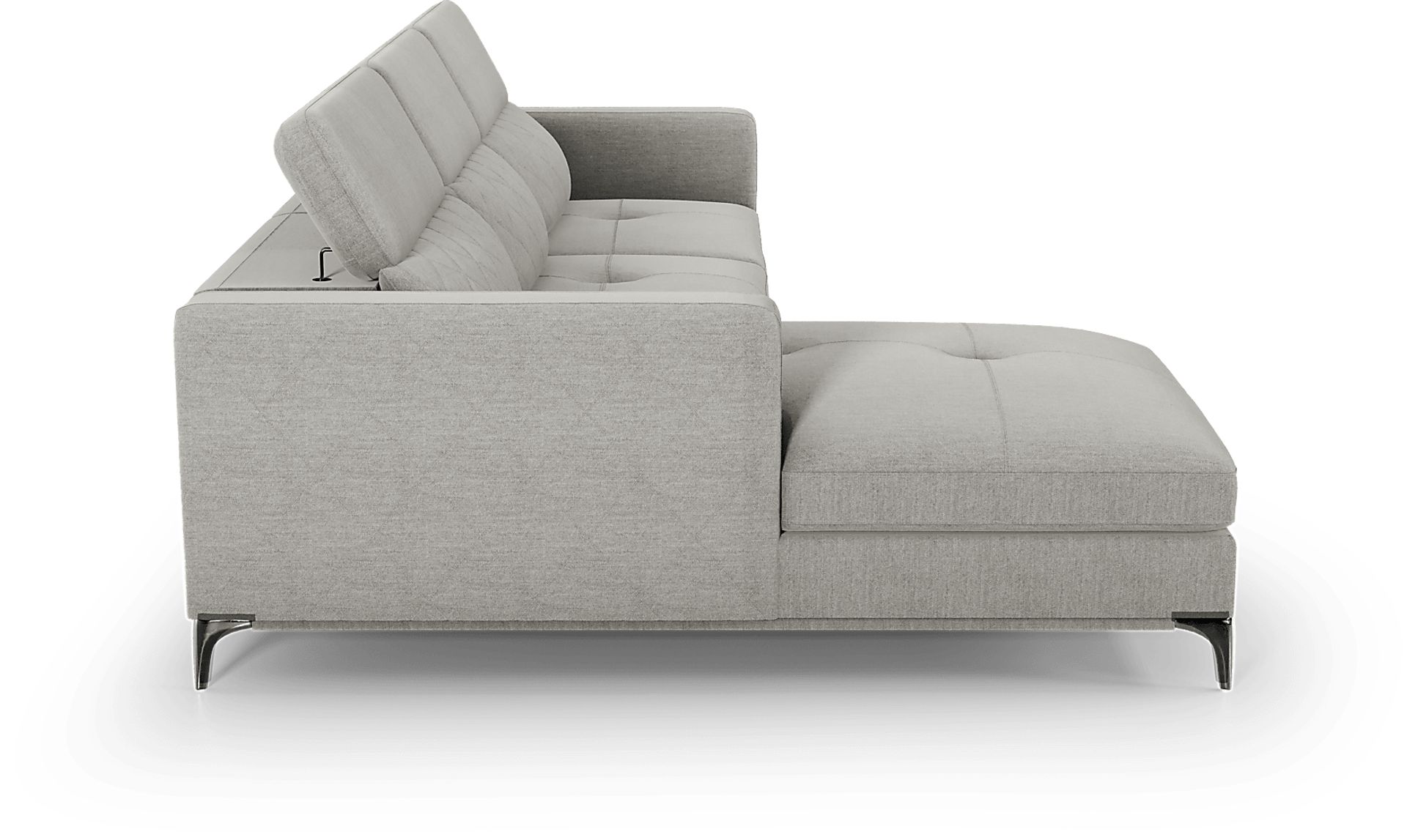 Via Sorrento Dove 3 Pc Sectional Living Room - Image 7