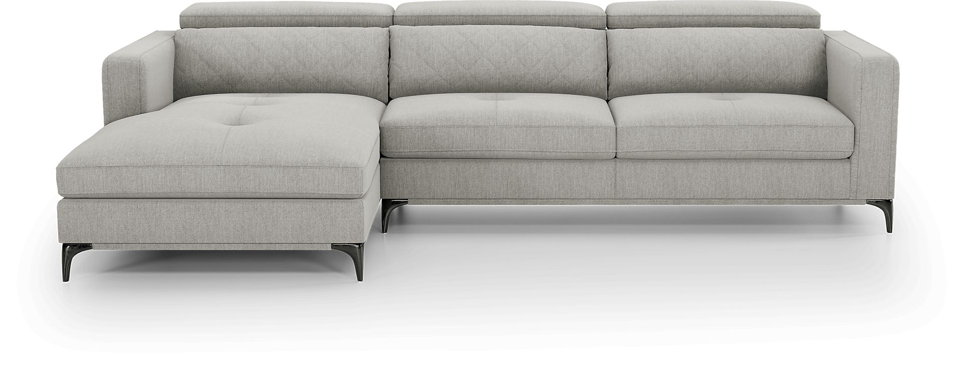 Via Sorrento Dove 3 Pc Sectional Living Room - Image 2