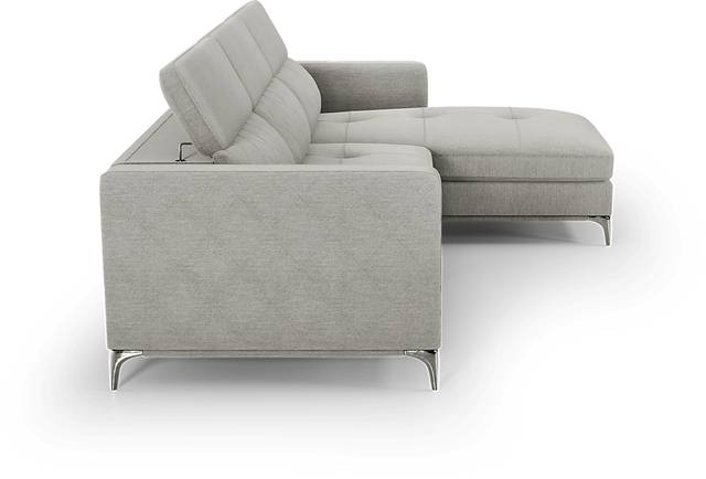 Via Sorrento Dove 3 Pc Sectional Living Room - Thumbnail - Image 7