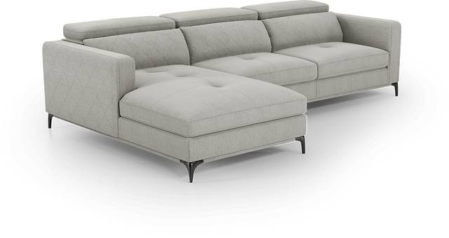 Via Sorrento Dove 3 Pc Sectional Living Room - Thumbnail - Image 3