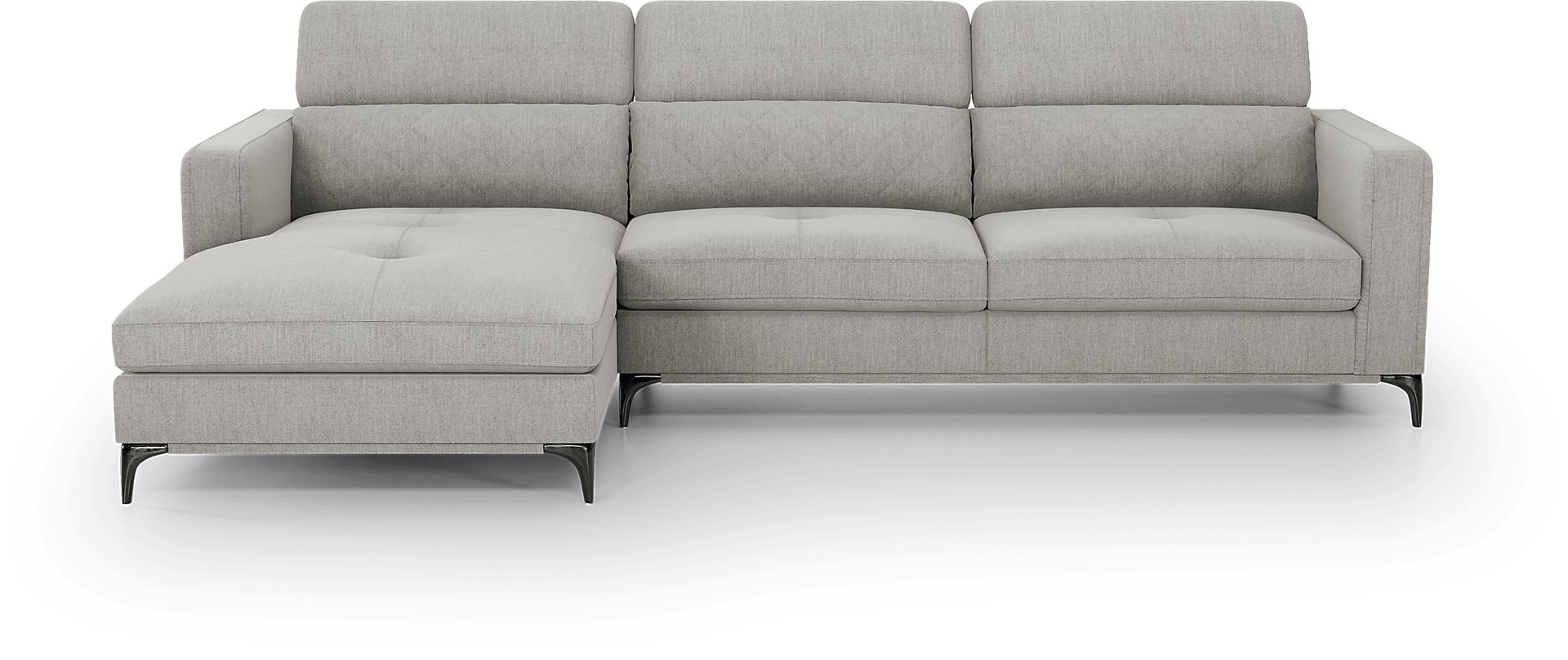 Via Sorrento Dove 3 Pc Sectional Living Room - Image 6