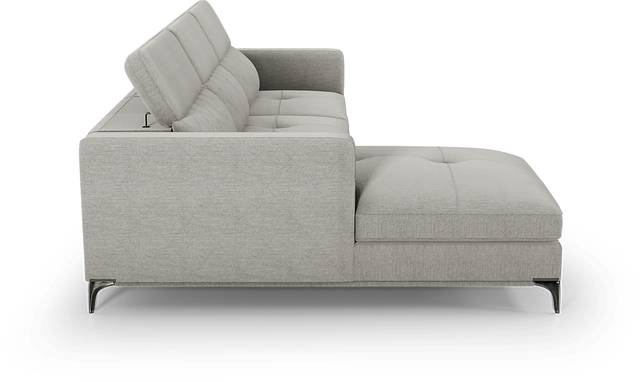 Via Sorrento Dove 3 Pc Sectional Living Room - Thumbnail - Image 7