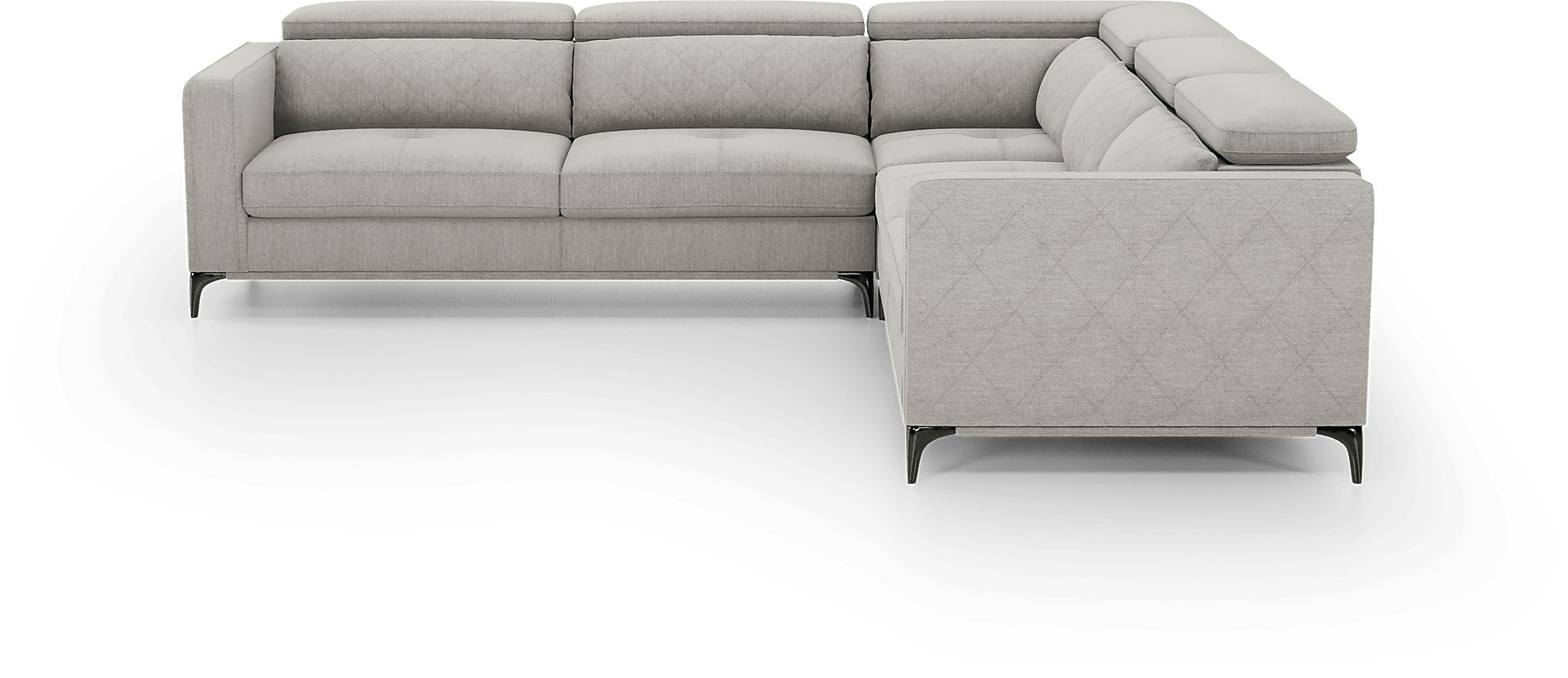 Via Sorrento Dove 3 Pc Sectional - Image 3