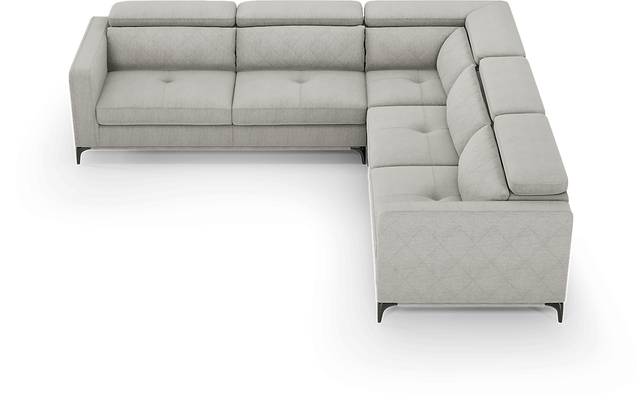 Via Sorrento Dove 3 Pc Sectional - Thumbnail - Image 4